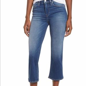 Hudson Stella midrise crop straight jeans